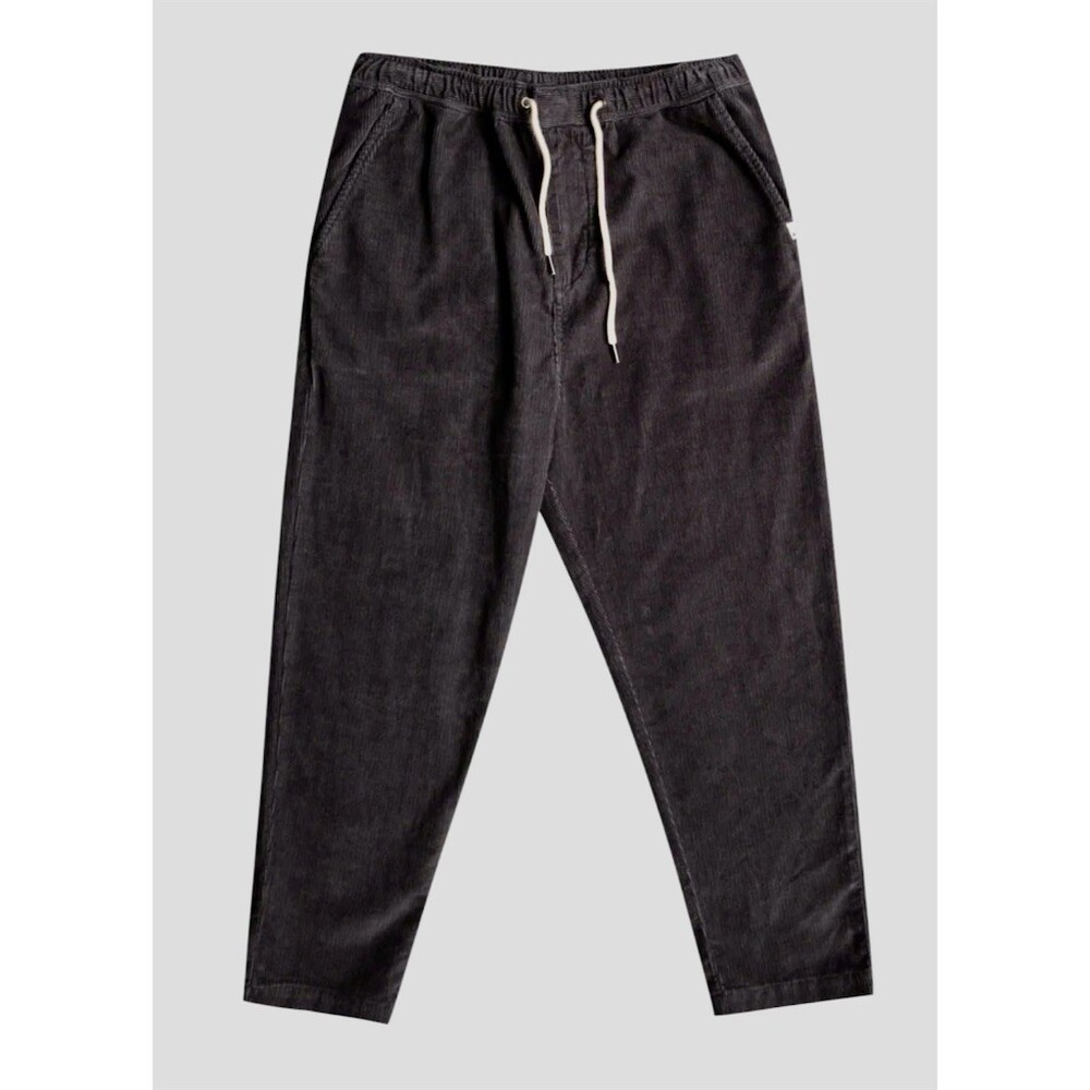 Quiksilver Beach Cruiser Easy Pants Mens Size XL Black Elastic Waist